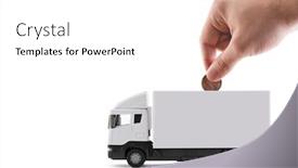  Presentation with cargo - Presentation theme enhanced with putting-coin-into-the-white background and a white colored foreground