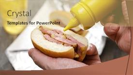  Presentation with toronto - Slide set with putting-mustard-on-a-peameal background and a yellow colored foreground