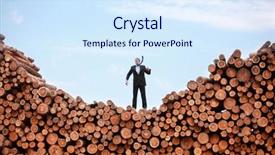  Presentation with lost - Beautiful presentation theme featuring puzzle tree - lost and confused caucasian business backdrop and a sky blue colored foreground