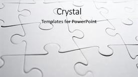  Presentation with puzzle pieces flying - Cool new PPT theme with close up of the pieces backdrop and a white colored foreground