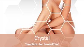  Presentation with close up shot - PPT theme with puzzle - closeup shot of fit background and a coral colored foreground