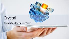  Presentation with thinking outside box - Colorful presentation enhanced with puzzle 3d - thinking outside the box backdrop and a light blue colored foreground