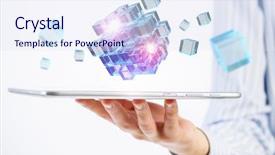  Presentation with thinking outside box - Slide deck featuring puzzle 3d - thinking outside the box background and a sky blue colored foreground