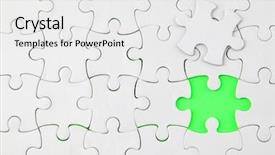  Presentation with abstract puzzle - Beautiful presentation featuring puzzle background with one piece backdrop and a white colored foreground