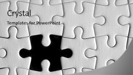  Presentation with puzzle - Cool new PPT theme with puzzle details with one piece backdrop and a light gray colored foreground