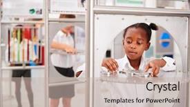  Presentation with school kids - PPT layouts featuring school kids taking part background and a soft green colored foreground