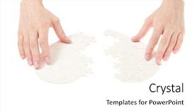  Presentation with heart puzzle - Amazing slides having puzzle heart isolated backdrop and a white colored foreground