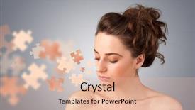  Presentation with flexible skin electronics - Presentation with puzzle illustration on gradient background background and a lemonade colored foreground