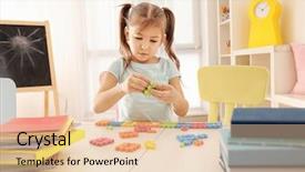  Presentation with two cute sisters playing - Theme enhanced with puzzle knowledge - cute little girl playing background and a lemonade colored foreground