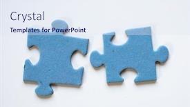  Presentation with puzzle pieces - Presentation with puzzle-pieces-finding-solutions-concept background and a sky blue colored foreground