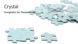 Presentation with puzzle pieces - Slides having puzzle pieces on white background background and a white colored foreground