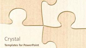  Presentation with eco friendly - PPT theme with puzzle-pieces-with-striped-eco background and a cream colored foreground