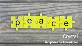  Presentation with puzzle pieces - Amazing PPT layouts having puzzle pieces with word pause backdrop and a gray colored foreground