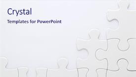  Presentation with puzzle pieces - Amazing slide set having raw seabass fish with thyme and rosemary backdrop and a light gray colored foreground