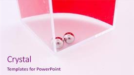  Presentation with abstract puzzle - Presentation theme with puzzle sphere - abstract plastic cube background and a sky blue colored foreground