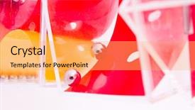  Presentation with cube - Colorful presentation enhanced with puzzle sphere - abstract plastic cube backdrop and a yellow colored foreground