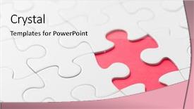  Presentation with we miss you - PPT theme enhanced with puzzle with miss part background and a white colored foreground