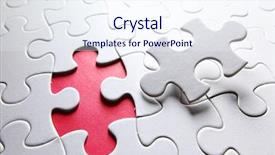  Presentation with puzzle piece steps - Slides having happy child with labrador retriever dog on grass in summer day background and a seafoam green colored foreground