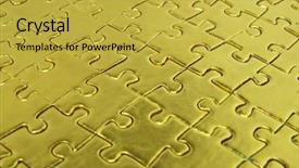  Presentation with heart puzzle education - Colorful theme enhanced with puzzle backdrop and a yellow colored foreground