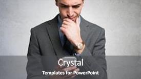  Presentation with phone - Amazing presentation theme having easy read - puzzled man using his mobile backdrop and a dark gray colored foreground