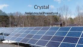  Presentation with energy solar - Slide deck with pv energy - solar panel in forest background and a  colored foreground