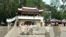  Presentation with north korea - PPT theme enhanced with pyongyang-september-5-north-korean background and a mint green colored foreground