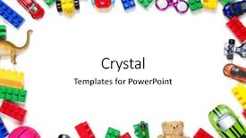  Presentation with octopus on isolated white - Theme consisting of pyramid balls - toys collection isolated on white background and a  colored foreground