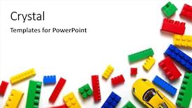  Presentation with pyramid - Theme with pyramid balls - toys frame on white background background and a white colored foreground