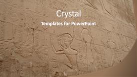  Presentation with egypt toothpaste - PPT theme featuring pyramid bird - wall with hieroglyphs in egypt background and a coral colored foreground
