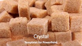  Presentation with sugar cubes - Beautiful presentation theme featuring pyramid energy - brown sugar cubes - food backdrop and a red colored foreground