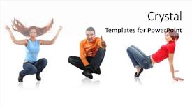  Presentation with friends - PPT theme having pyramid energy - group of friends background and a  colored foreground