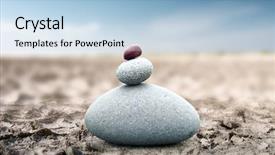  Presentation with peaceful - Amazing theme having pyramid energy - spiritual and peaceful rock pebble backdrop and a light blue colored foreground