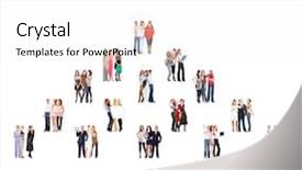  Presentation with groups - Cool new slide deck with pyramid hierarchy - isolated groups office culture backdrop and a white colored foreground