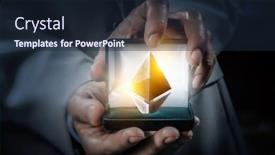  Presentation with pyramid - Theme consisting of pyramid-in-gift-box-mixed background and a wine colored foreground