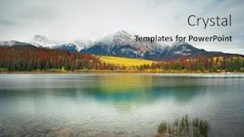  Presentation with pyramid - Audience pleasing PPT layouts consisting of pyramid-lake-in-jasper-national backdrop and a light blue colored foreground