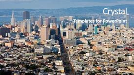  Presentation with san francisco - Amazing PPT theme having pyramid marketing - san francisco from above backdrop and a teal colored foreground