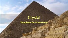  Presentation with egypt pyramid - Presentation enhanced with nefertari - pyramid of cheops in giza background and a tawny brown colored foreground