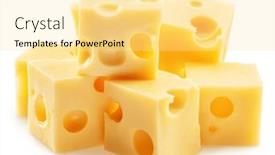 Presentation with white cheese - PPT layouts enhanced with pyramid-of-emmental-cheese-cubes background and a  colored foreground