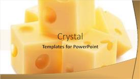  Presentation with white cheese - PPT layouts with pyramid-of-emmental-cheese-cubes background and a  colored foreground