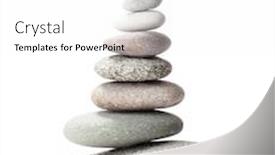  Presentation with balance life - Audience pleasing PPT layouts consisting of pyramid-of-sea-pebbles-isolated backdrop and a white colored foreground
