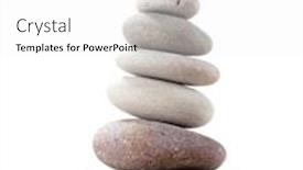  Presentation with balance life - PPT theme enhanced with pyramid-of-sea-pebbles-isolated background and a white colored foreground