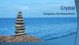  Presentation with pyramid - PPT theme with decoration and retro background background and a light gray colored foreground