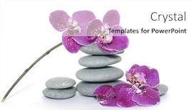  Presentation with pyramid - Slides having pyramid of stones with orchid background and a white colored foreground
