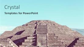  Presentation with teotihuacan - PPT theme with pyramid-of-the-sun-teotihuacan background and a arctic colored foreground