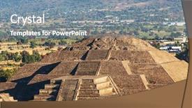  Presentation with teotihuacan - Amazing PPT layouts having 4 digi hand held tally backdrop and a sky blue colored foreground.
