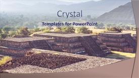  Presentation with teotihuacan - Slide set having pyramid-of-the-sun-teotihuacan background and a sky blue colored foreground