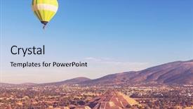  Presentation with teotihuacan - Cool new presentation design with pyramid of the sun teotihuacan backdrop and a light blue colored foreground