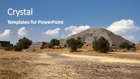  Presentation with teotihuacan - PPT theme enhanced with pyramid of the sun teotihuacan background and a  colored foreground
