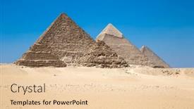  Presentation with cairo - Slides featuring pyramids-with-a-beautiful-sky background and a  colored foreground