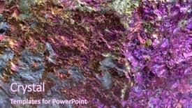  Presentation with rainbow - Cool new slide deck with pyrite - rainbow colored chalcopyrite texture macro backdrop and a  colored foreground